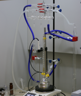 The setup for the synthesis of nanoparticles